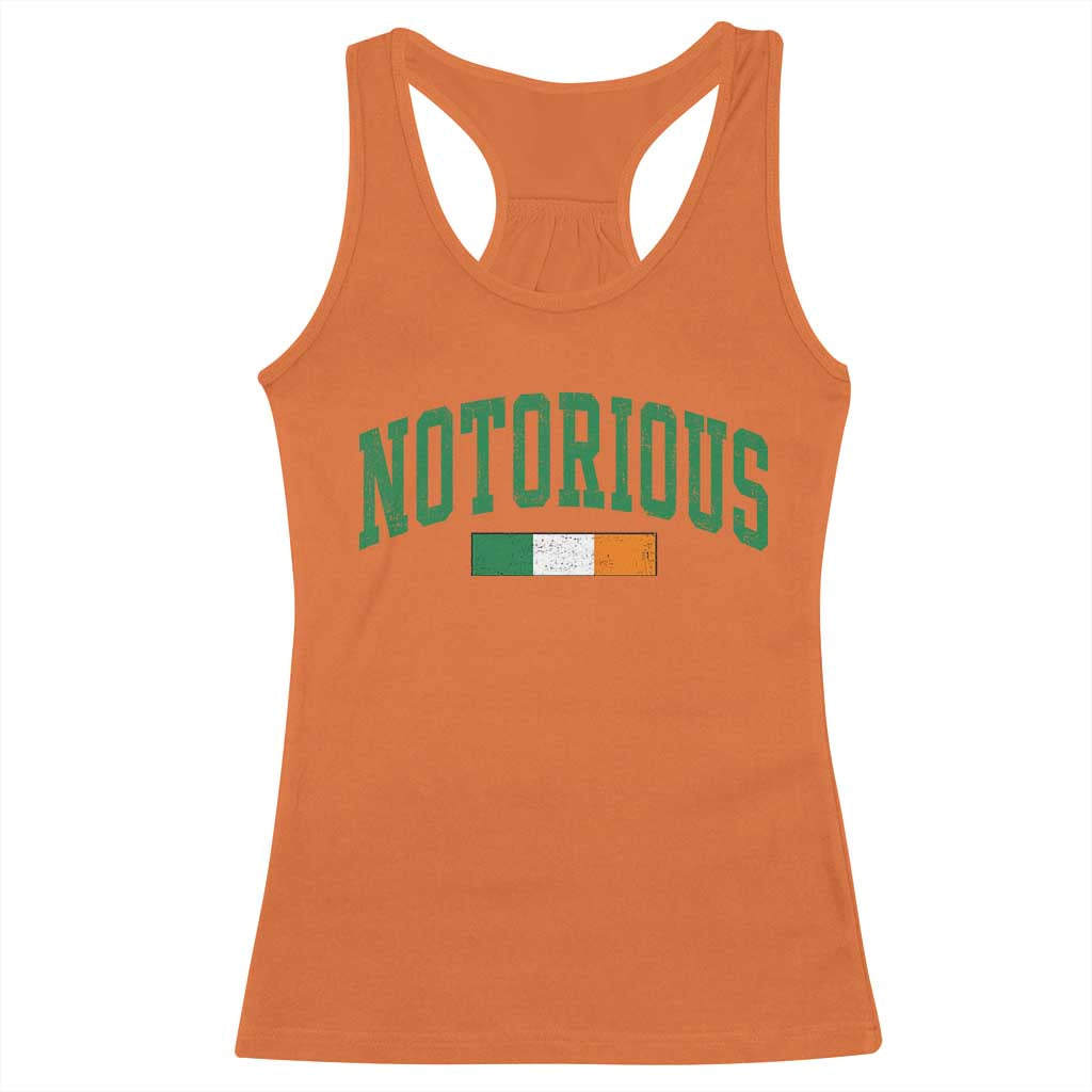 Vintage Irish Flag Notorious Racerback Tank Top Boxing Fans