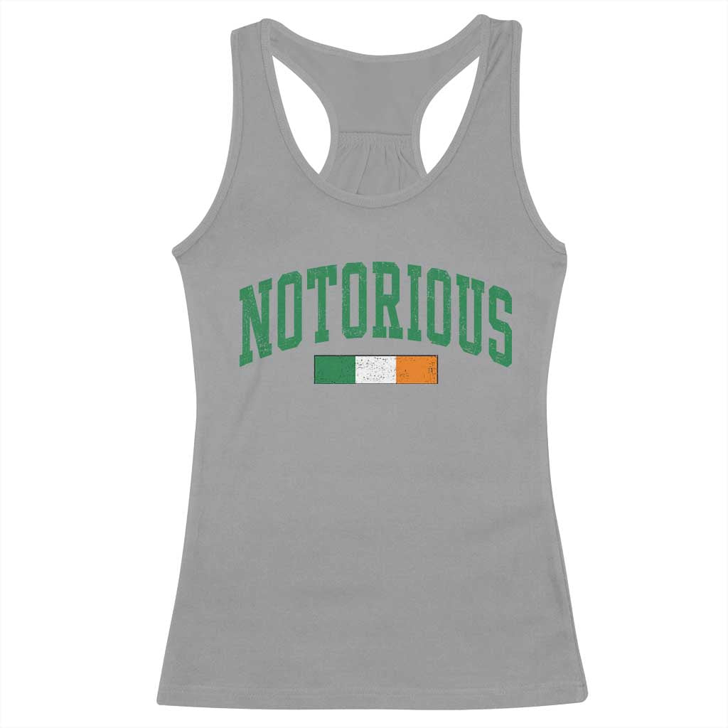 Vintage Irish Flag Notorious Racerback Tank Top Boxing Fans