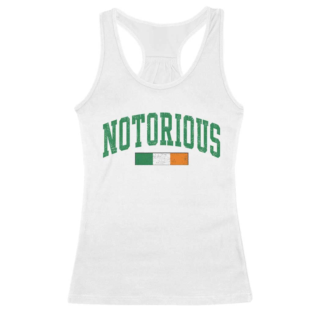 Vintage Irish Flag Notorious Racerback Tank Top Boxing Fans