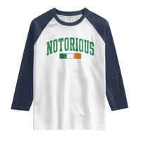 Vintage Irish Flag Notorious Raglan Shirt Boxing Fans