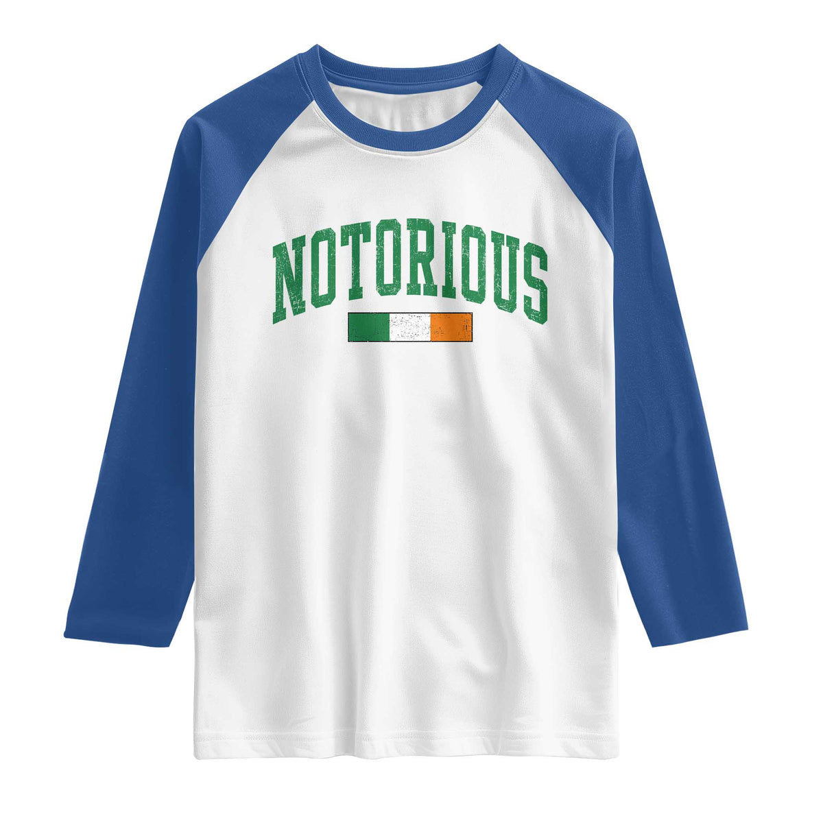 Vintage Irish Flag Notorious Raglan Shirt Boxing Fans