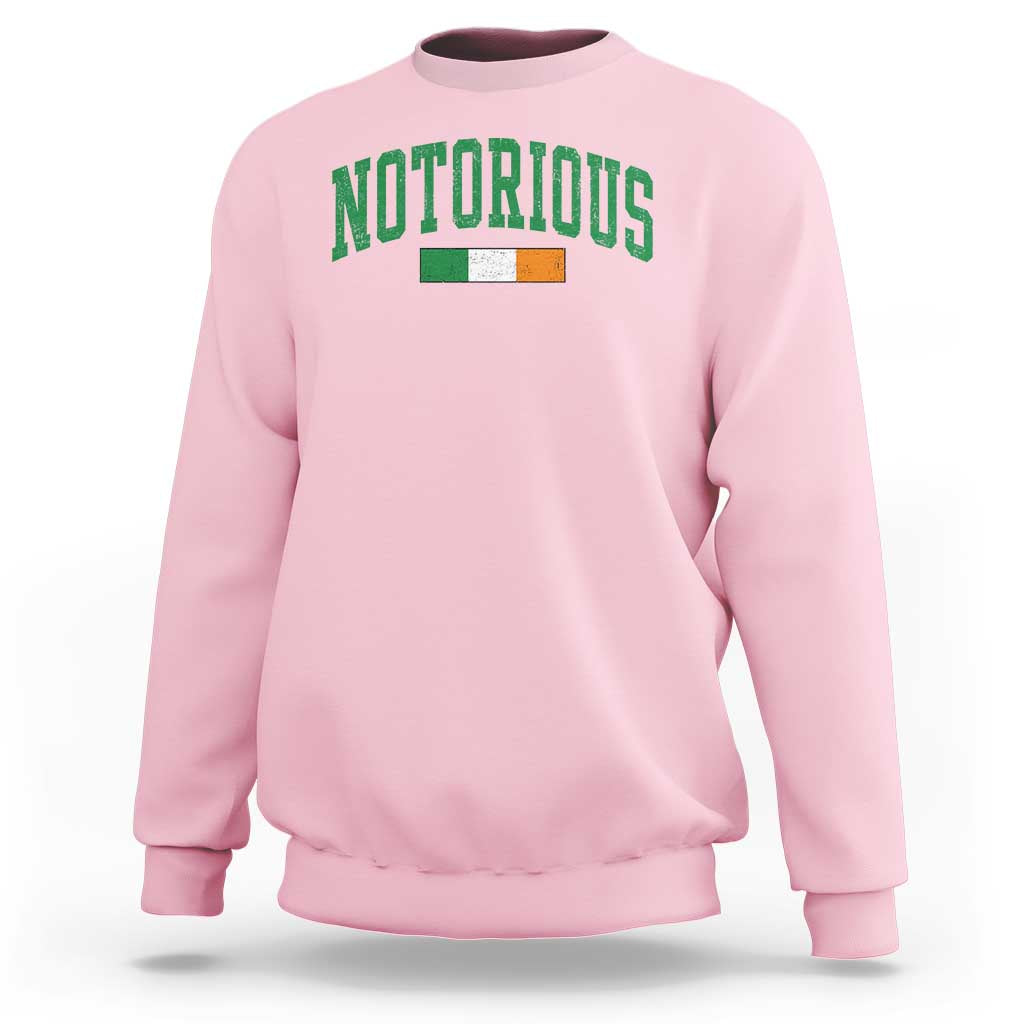 Vintage Irish Flag Notorious Sweatshirt Boxing Fans