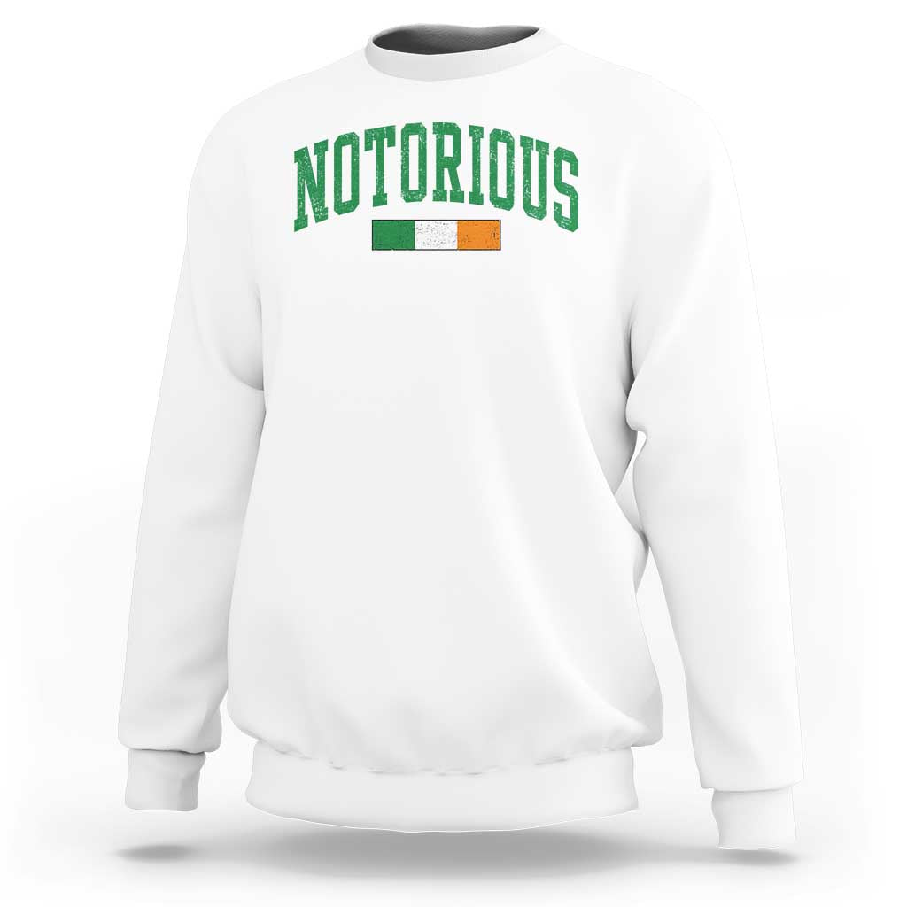 Vintage Irish Flag Notorious Sweatshirt Boxing Fans