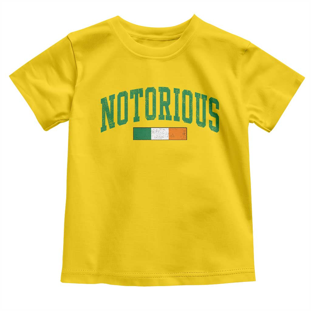 Vintage Irish Flag Notorious Toddler T Shirt Boxing Fans