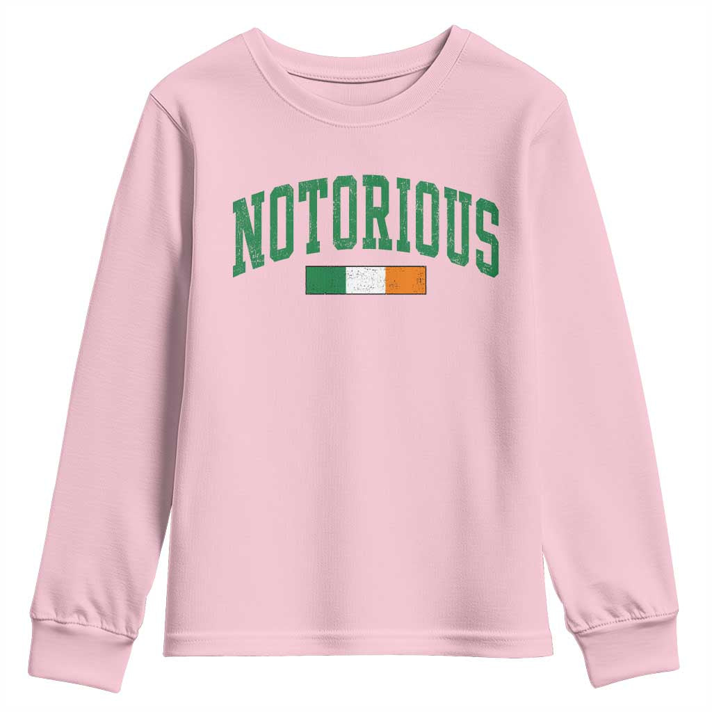 Vintage Irish Flag Notorious Youth Sweatshirt Boxing Fans