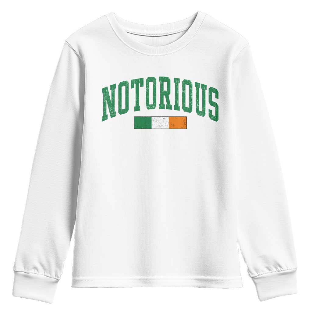 Vintage Irish Flag Notorious Youth Sweatshirt Boxing Fans