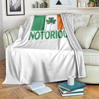 Irish Pride Boxing Fighting Notorious Throw Blanket Vintage Ireland Flag Irish Retro Throwback