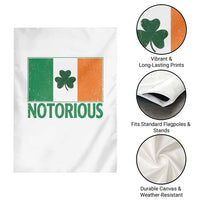 Irish Pride Boxing Fighting Notorious Garden Flag Vintage Ireland Flag Irish Retro Throwback