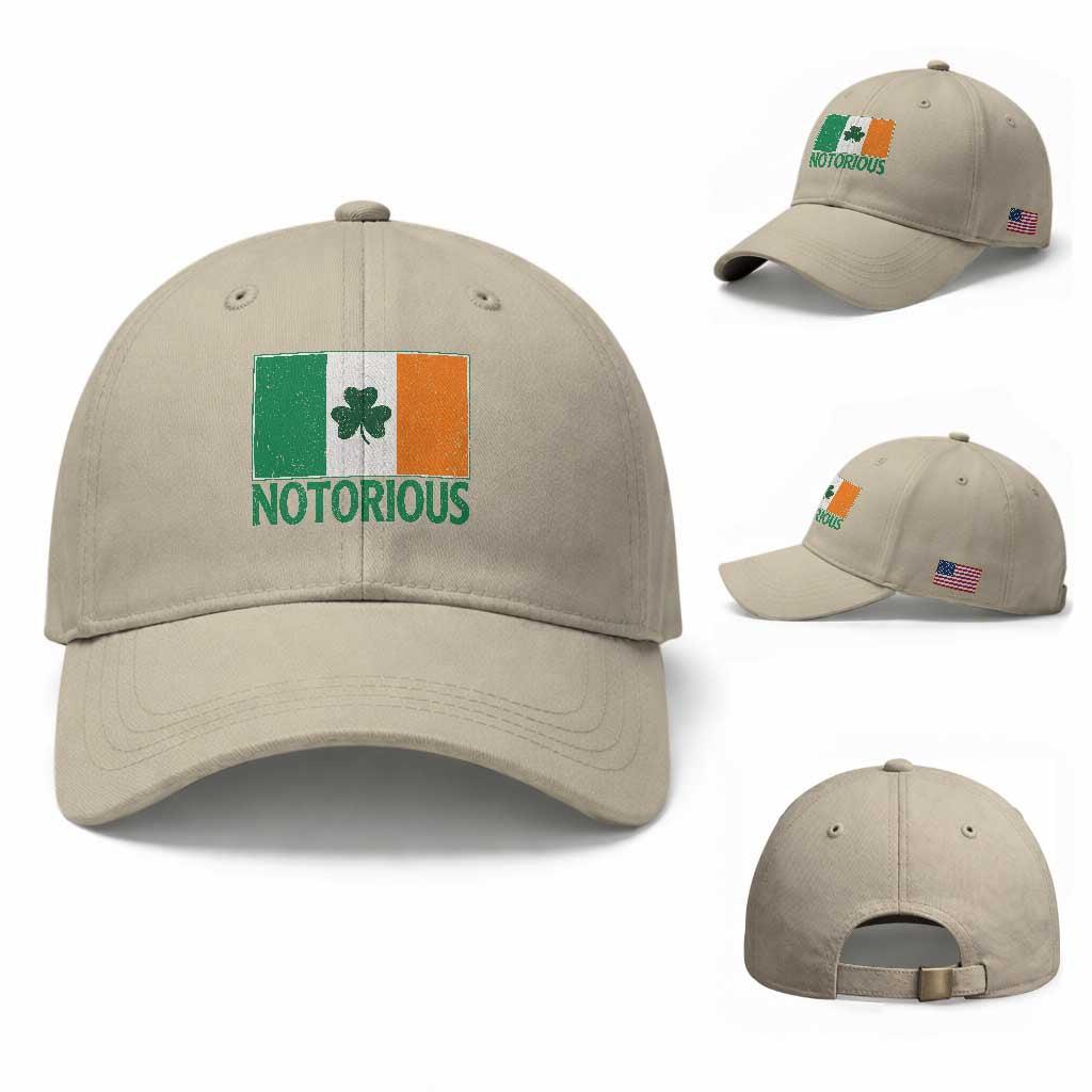 Irish Pride Boxing Fighting Notorious Baseball Cap Vintage Ireland Flag Irish Retro Throwback