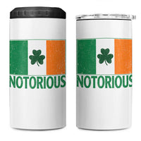 Irish Pride Boxing Fighting Notorious 4 in 1 Can Cooler Tumbler Vintage Ireland Flag Irish Retro Throwback