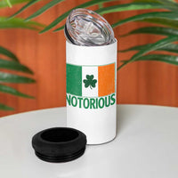 Irish Pride Boxing Fighting Notorious 4 in 1 Can Cooler Tumbler Vintage Ireland Flag Irish Retro Throwback