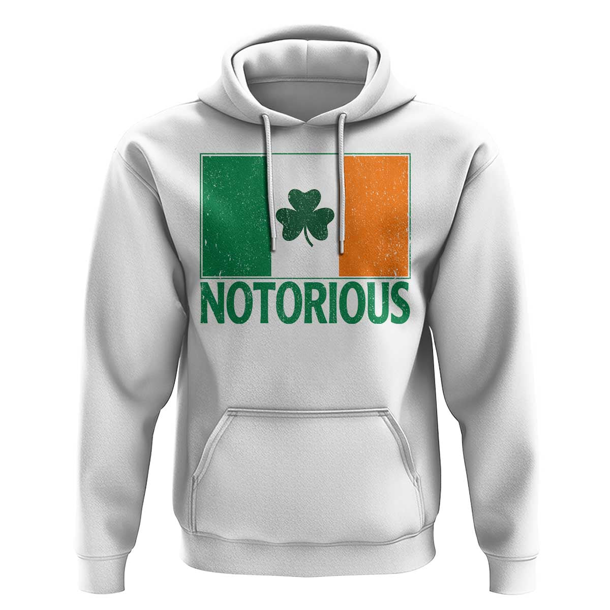 Irish Pride Boxing Fighting Notorious Hoodie Vintage Ireland Flag Irish Retro Throwback