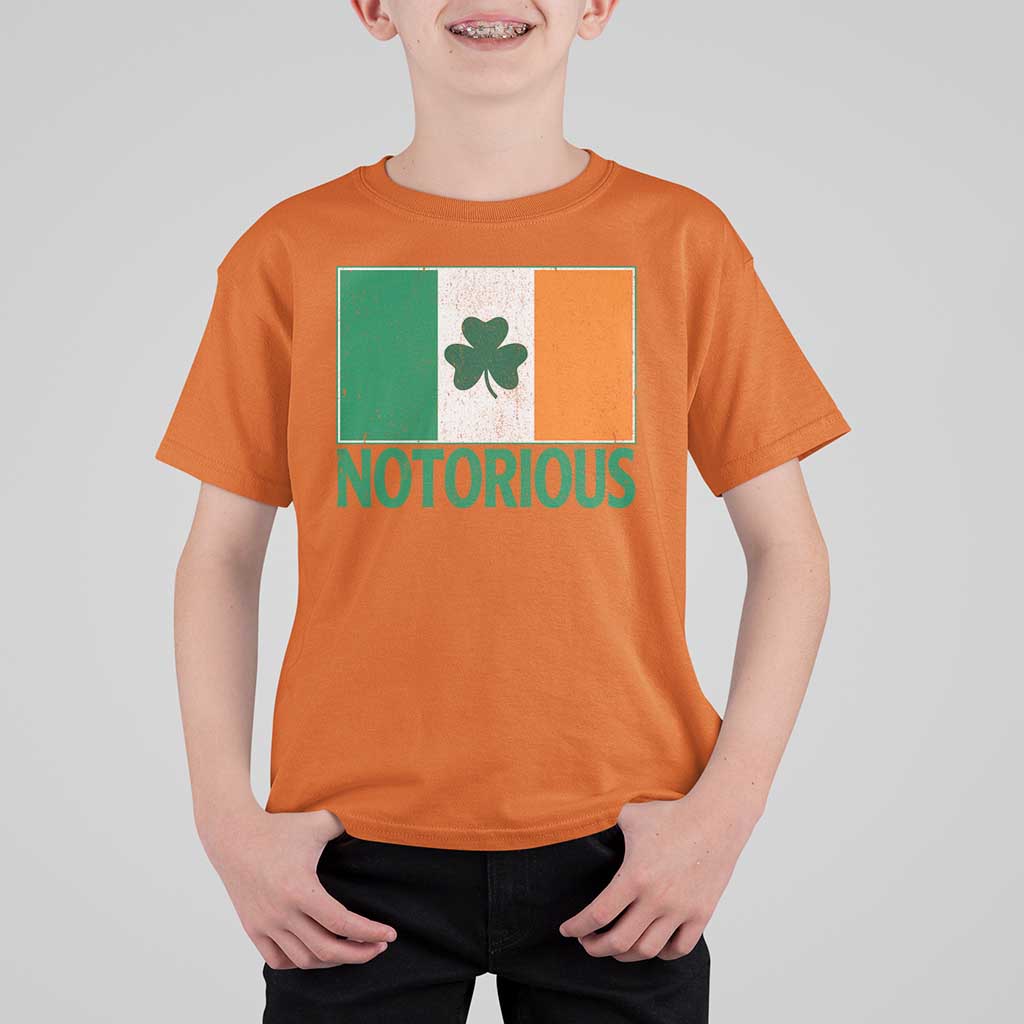 Irish Pride Boxing Fighting Notorious T Shirt For Kid Vintage Ireland Flag Irish Retro Throwback