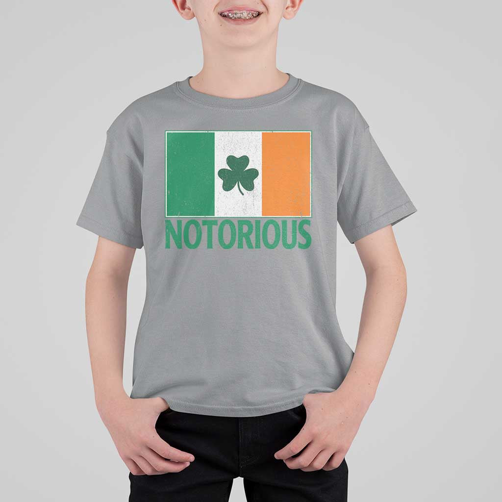 Irish Pride Boxing Fighting Notorious T Shirt For Kid Vintage Ireland Flag Irish Retro Throwback