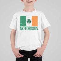 Irish Pride Boxing Fighting Notorious T Shirt For Kid Vintage Ireland Flag Irish Retro Throwback