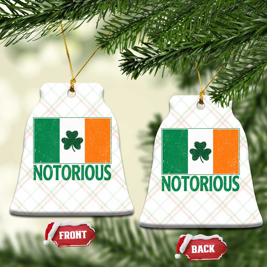 Irish Pride Boxing Fighting Notorious Ceramic Ornament Vintage Ireland Flag Irish Retro Throwback