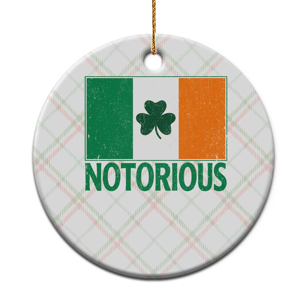 Irish Pride Boxing Fighting Notorious Ceramic Ornament Vintage Ireland Flag Irish Retro Throwback