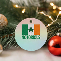 Irish Pride Boxing Fighting Notorious Ceramic Ornament Vintage Ireland Flag Irish Retro Throwback