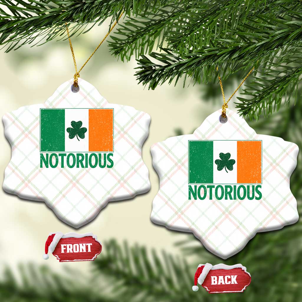 Irish Pride Boxing Fighting Notorious Ceramic Ornament Vintage Ireland Flag Irish Retro Throwback