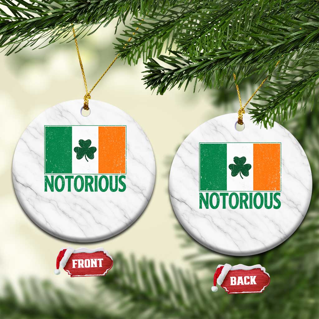 Irish Pride Boxing Fighting Notorious Ceramic Ornament Vintage Ireland Flag Irish Retro Throwback