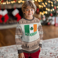 Irish Pride Boxing Fighting Notorious Ugly Christmas Sweater Vintage Ireland Flag Irish Retro Throwback
