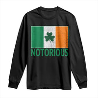 Irish Pride Boxing Fighting Notorious Long Sleeve Shirt Vintage Ireland Flag Irish Retro Throwback