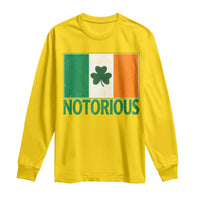 Irish Pride Boxing Fighting Notorious Long Sleeve Shirt Vintage Ireland Flag Irish Retro Throwback