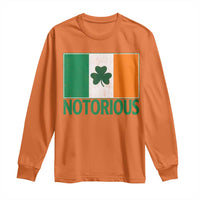 Irish Pride Boxing Fighting Notorious Long Sleeve Shirt Vintage Ireland Flag Irish Retro Throwback
