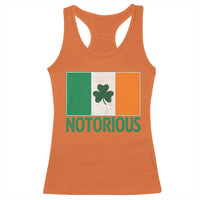 Irish Pride Boxing Fighting Notorious Racerback Tank Top Vintage Ireland Flag Irish Retro Throwback