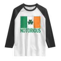 Irish Pride Boxing Fighting Notorious Raglan Shirt Vintage Ireland Flag Irish Retro Throwback
