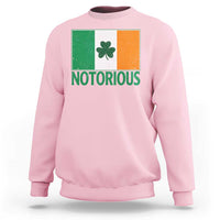 Irish Pride Boxing Fighting Notorious Sweatshirt Vintage Ireland Flag Irish Retro Throwback