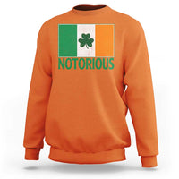 Irish Pride Boxing Fighting Notorious Sweatshirt Vintage Ireland Flag Irish Retro Throwback