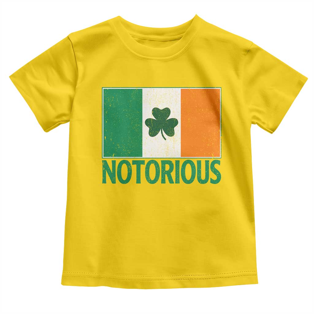 Irish Pride Boxing Fighting Notorious Toddler T Shirt Vintage Ireland Flag Irish Retro Throwback