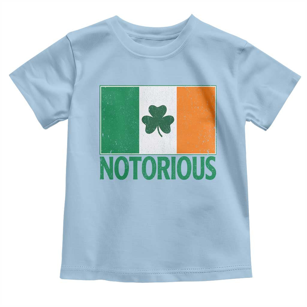 Irish Pride Boxing Fighting Notorious Toddler T Shirt Vintage Ireland Flag Irish Retro Throwback