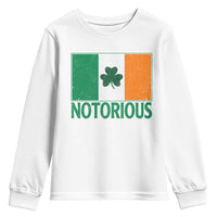 Irish Pride Boxing Fighting Notorious Youth Sweatshirt Vintage Ireland Flag Irish Retro Throwback