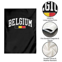 Vintage Belgium Flag Graphic Garden Flag Belgian Pride Patriotic Gift