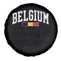 Vintage Belgium Flag Graphic Spare Tire Cover Belgian Pride Patriotic Gift