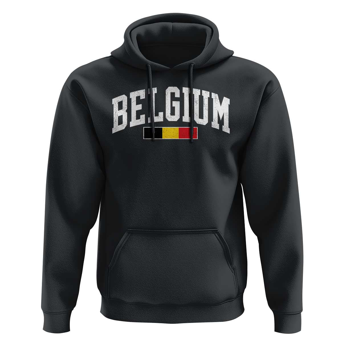 Vintage Belgium Flag Graphic Hoodie Belgian Pride Patriotic Gift