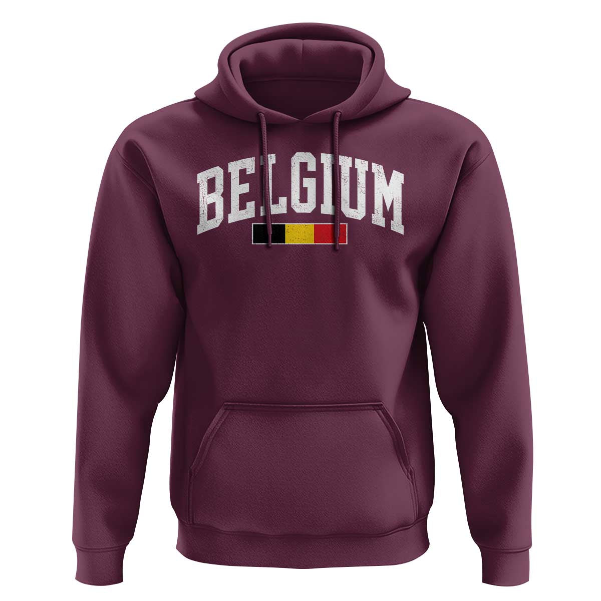 Vintage Belgium Flag Graphic Hoodie Belgian Pride Patriotic Gift