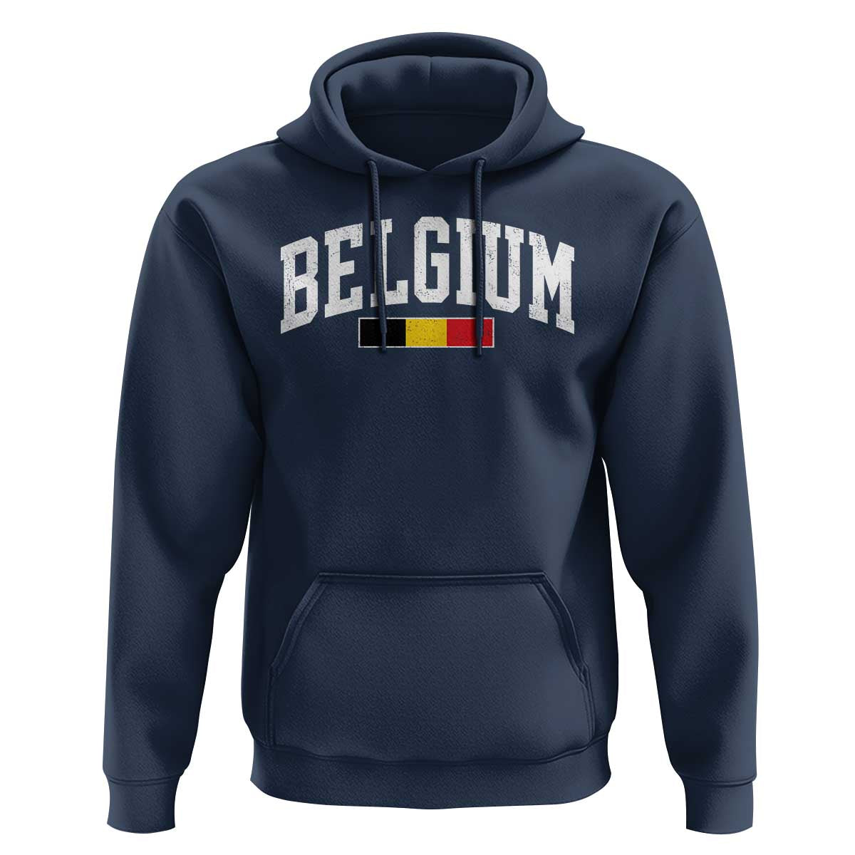 Vintage Belgium Flag Graphic Hoodie Belgian Pride Patriotic Gift