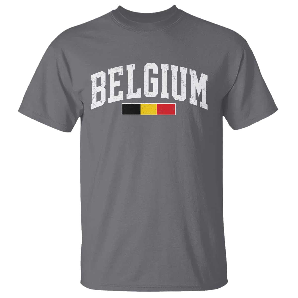 Vintage Belgium Flag Graphic T Shirt Belgian Pride Patriotic Gift