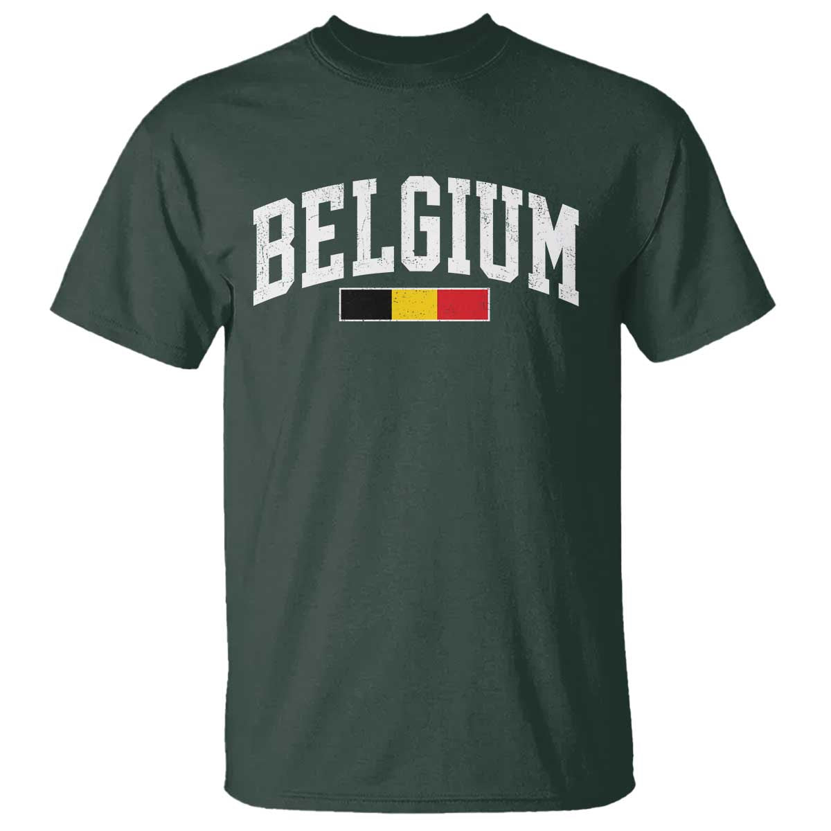 Vintage Belgium Flag Graphic T Shirt Belgian Pride Patriotic Gift