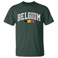 Vintage Belgium Flag Graphic T Shirt Belgian Pride Patriotic Gift