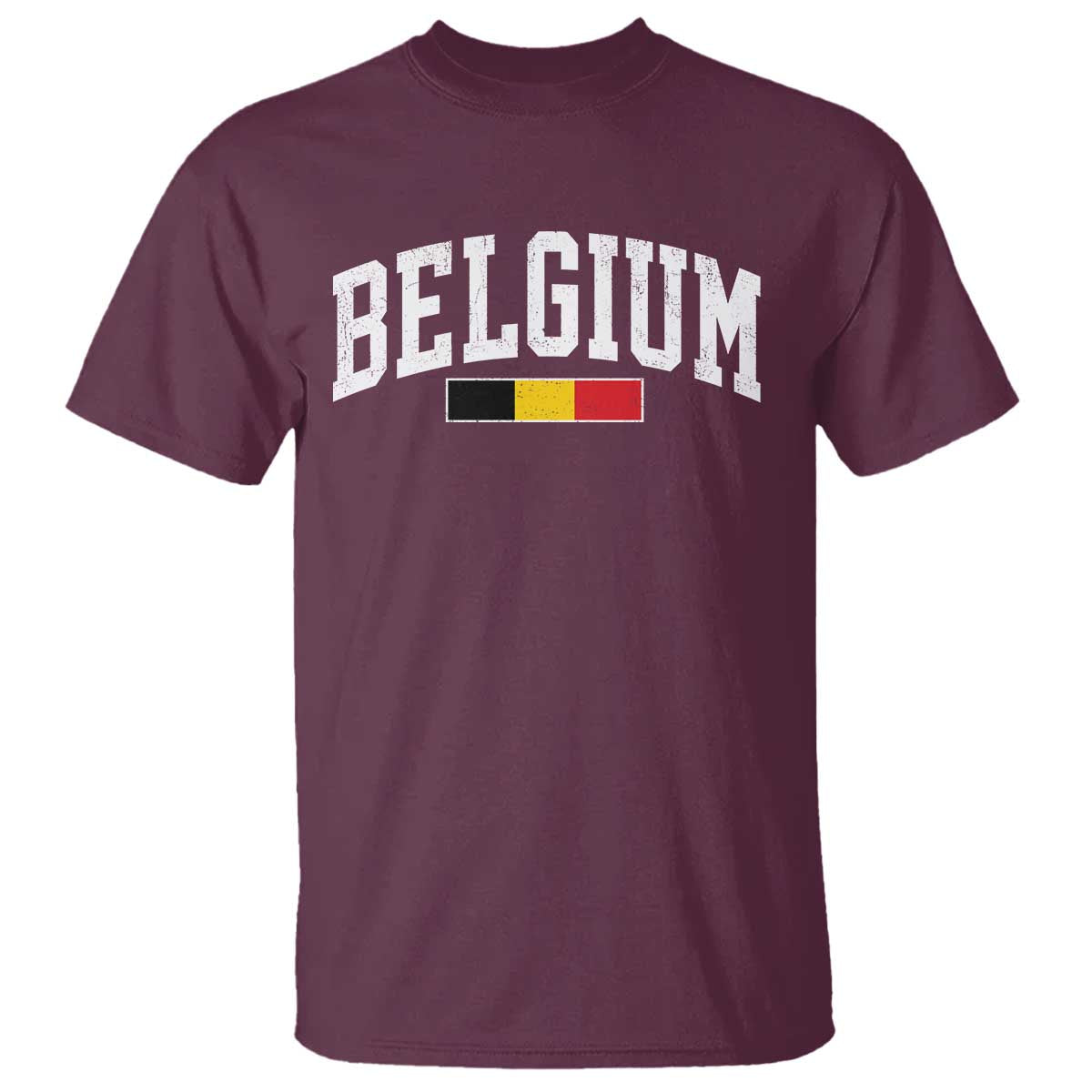 Vintage Belgium Flag Graphic T Shirt Belgian Pride Patriotic Gift