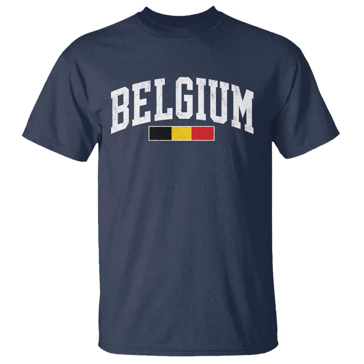 Vintage Belgium Flag Graphic T Shirt Belgian Pride Patriotic Gift