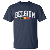 Vintage Belgium Flag Graphic T Shirt Belgian Pride Patriotic Gift