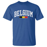 Vintage Belgium Flag Graphic T Shirt Belgian Pride Patriotic Gift