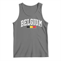 Vintage Belgium Flag Graphic Tank Top Belgian Pride Patriotic Gift