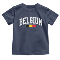 Vintage Belgium Flag Graphic Toddler T Shirt Belgian Pride Patriotic Gift