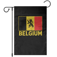 Vintage Belgium Soccer Flag with Lion Graphic Garden Flag Belgian Football Pride Gift for Fans